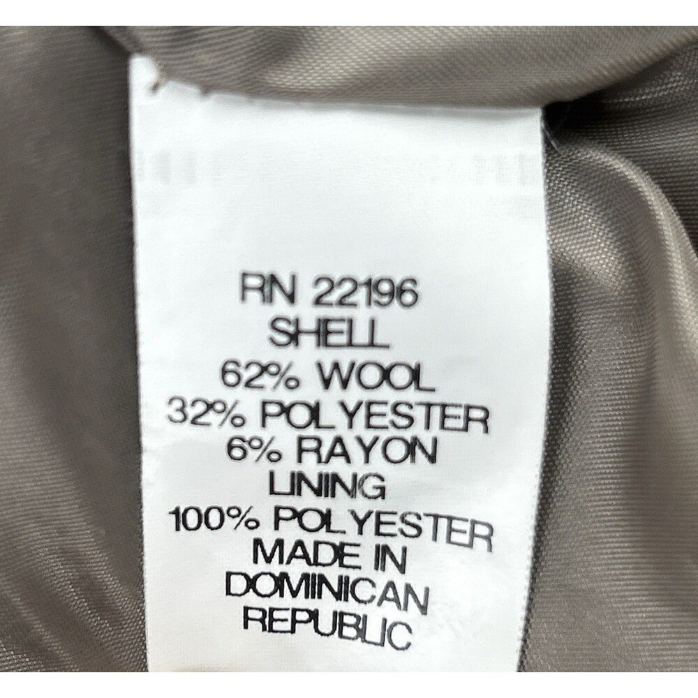 Jason Kole Peacoat Women’s Size S Wool Blend Double Breasted Oatmeal Color - Picture 4 of 10